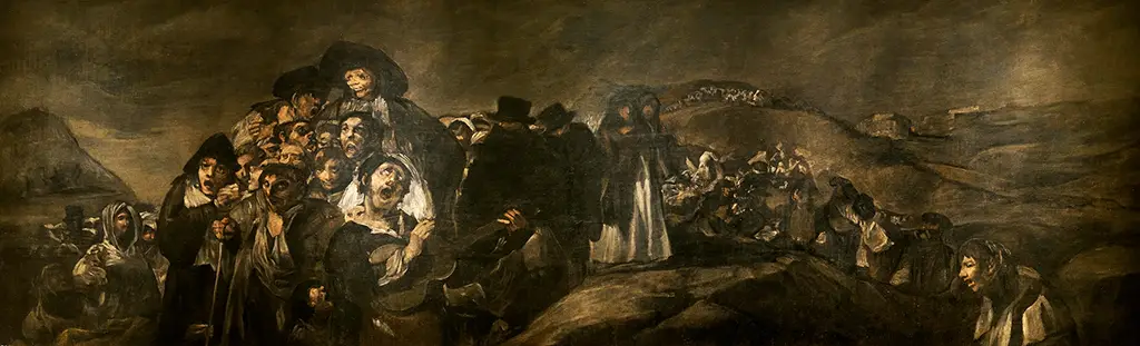 A Pilgrimage to San Isidro in Detail Francisco de Goya